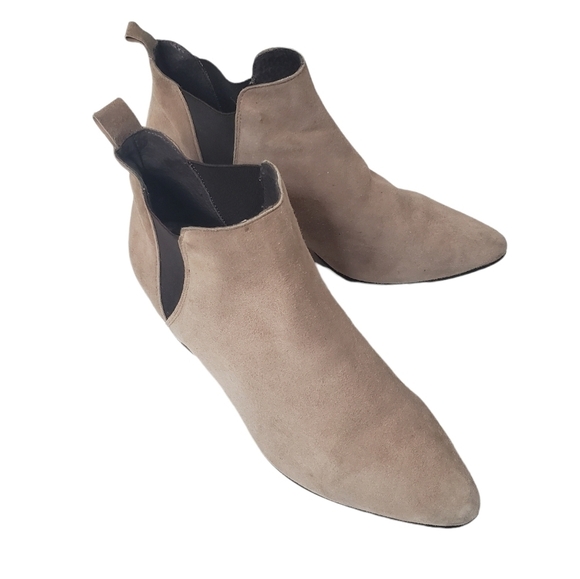 Office London Pointed Toe Suede Ankle Booties Size 39 - Picture 2 of 14